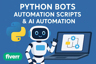develop python bots, automation scripts and ai automation
