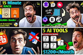 create stunning youtube thumbnail for high CTR