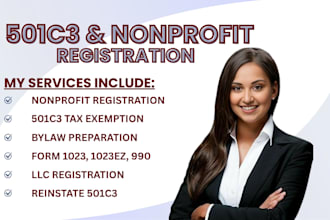 file your 501c3 paperwork, nonprofit registration, and bylaws
