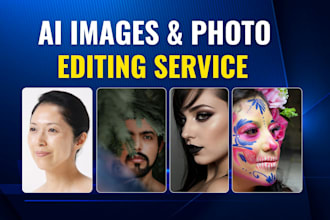 do professional ai photo editing, face swap, retouch and photo restoration