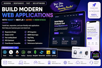 develop a modern full stack website