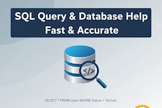 write or optimize sql queries and build reports