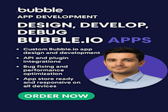 design, develop, debug bubble io apps with API, plugin setup, and app store