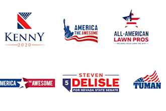do unique political campaign election winning patriot logo design