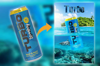 do product manipulation ads and event poster design