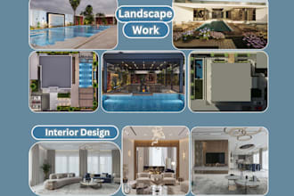 qs for landscape, swimming pools , interior fit out  boq