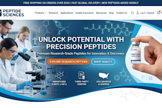 build peptide website research peptide website nutraceutical website sarms store