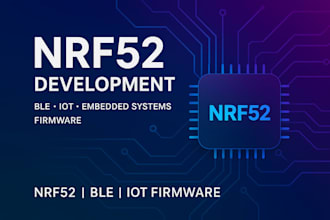 develop nrf52 firmware, bluetooth ble iot, embedded systems, nordic electronics