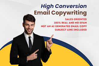 write sales oriented email copywriting or effective email copy