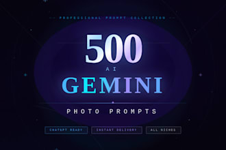 create ai image prompts for gemini to generate high quality visuals