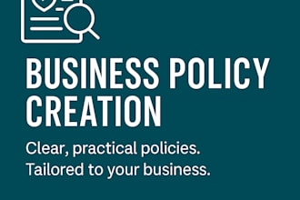 create clear business policies tailored to your company