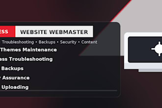 be your website manager for wordpress website maintenance