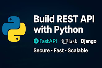 build rest API with python fastapi flask or django