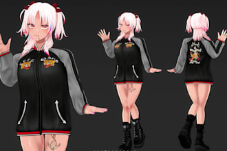 custom 3d vtuber avatars live2d rigs vrchat models animated streaming characters