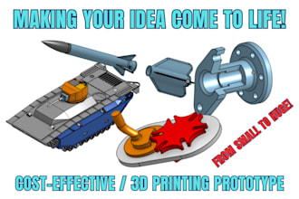 make 3d cad models with optional 3d printed prototype
