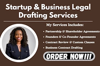 draft, review and optimize business contracts for startups and small companies