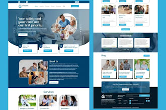 build medical healthcare website, home care, clinic, dental, doctor websites