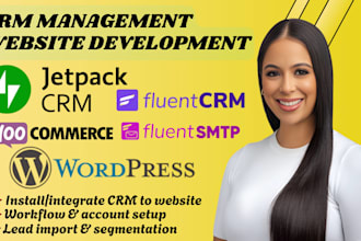 do jetpack crm setup, fluent crm, fluent smtp, install crm to wordpress website