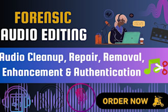 forensic audio editing noise cleanup repair content analysis and detailed report