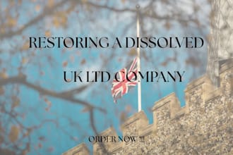 activate, restore, uk ltd company, reinstate dissolve uk ltd company, file rt01