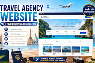 build travel agency website with tour booking system