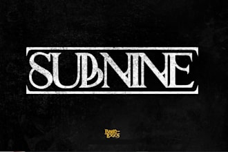 design a professional brutal band logo