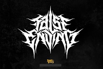 create a unique extreme metal logo