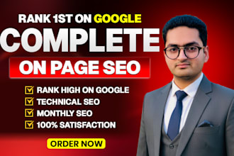 do keyword research and on page SEO