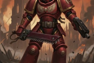 create warhammer 40k character art