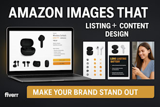 design high converting amazon listing images and aplus content