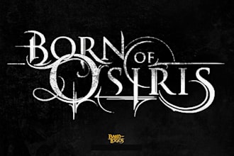 hand draw a detailed doom metal logo