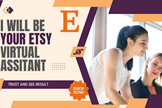 be your etsy virtual assistant and shop manager