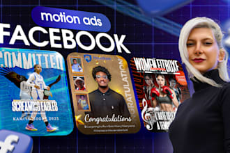 create 3d motion flyers for facebook ads and campaigns