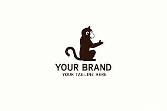 create an awesome monkey logo design  with unlimited revision