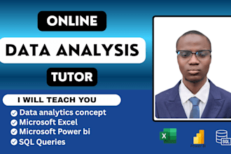 teach  you data analysis using excel, sql, power bi