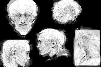 draw professional medical concept sketches