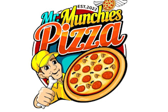create a modern pizza logo design