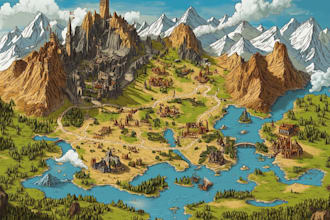 do fantasy map design map maker vector map illustration