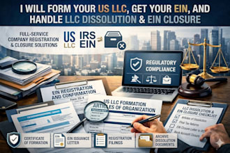 form your US llc, get your ein, and handle llc dissolution ein closure