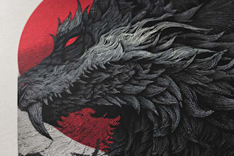 draw dark art illustration