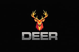 create outstanding deer head mascot  with unlimited revision