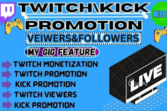 do twitch and kick channel growth mastery, monetize and build your audience