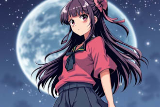 draw manga character illustration