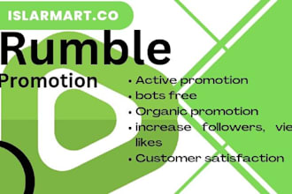 rumble video promotion, rumble promotion