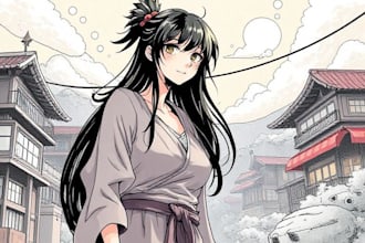 draw manga  illustration design