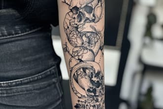 design a modern and minimalist tattoo design