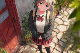 draw anime art character for oc, fanart, vtuber art