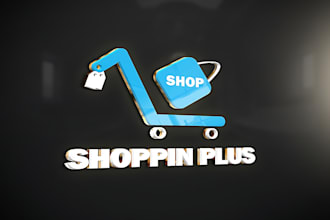 design baby shopping, kids store or goods for children logo