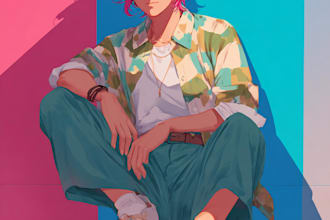 draw anime character for you
