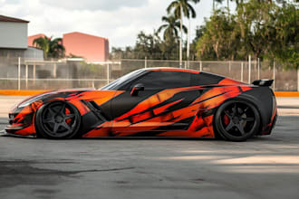 wrap design racing car wrap, car wrap design